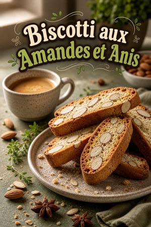 Biscotti aux Amandes et Anis à l'Italienne