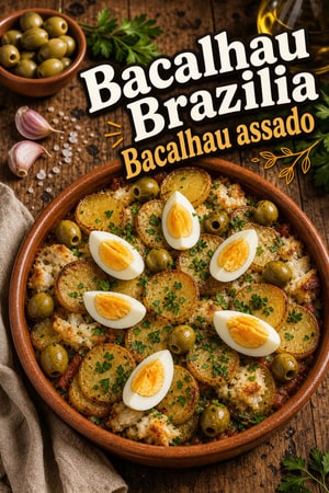 Bacalhau Brazilia: Assado à brasileira com batatas