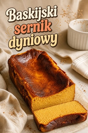 Baskijski sernik dyniowy