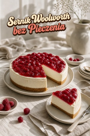 Sernik bez pieczenia - klasyk z czasów Woolworth
