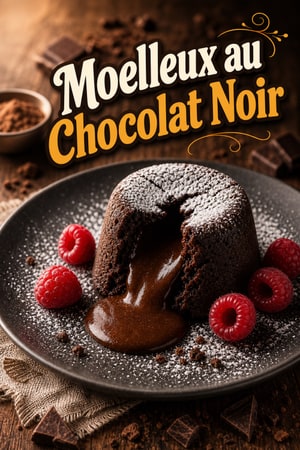 Moelleux au Chocolat Noir Cœur Coulant : Recette Inratable