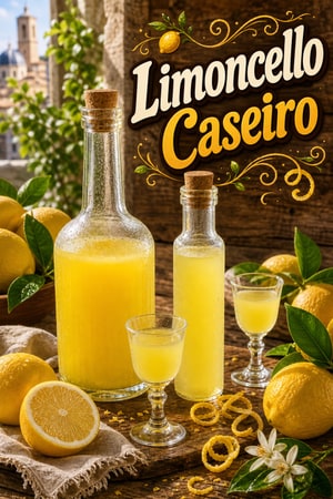 Receita de Licor de Limão Limoncello Italiano Caseiro