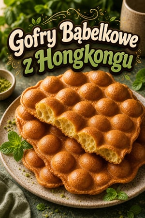 Autentyczne gofry bąbelkowe z Hongkongu (Gai Daan Zai)