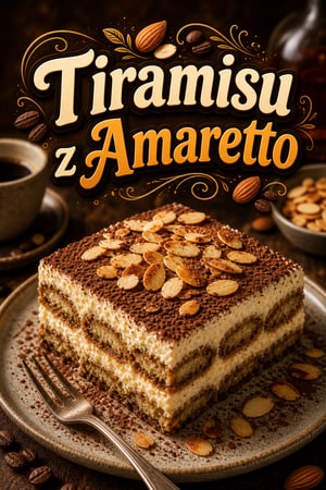 Aksamitne Tiramisu z Amaretto i Prażonymi Migdałami