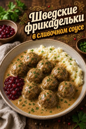 Шведские фрикадельки в нежном сливочном соусе