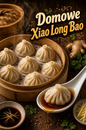 Wegetariańskie Xiao Long Bao – domowe pierożki z zupą