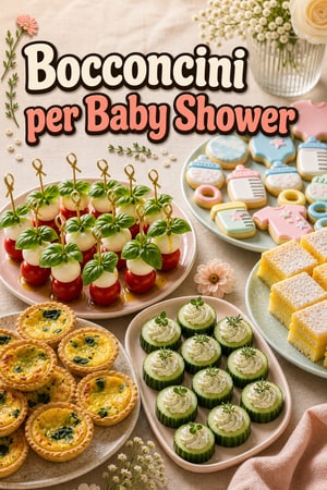Leccornie colorate per baby shower: salate e dolci