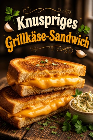 Knuspriges Grillkäse-Sandwich aus der Heißluftfritteuse