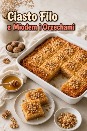 Ciasto Phyllo z Miodem i Orzechami