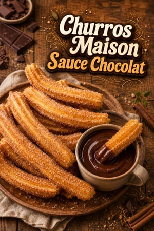 Churros Maison et Sauce Chocolat Épaisse : La Recette Traditionnelle