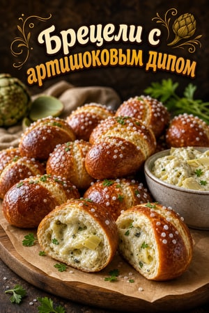 Крекеры с артишоком и сливочным сыром
