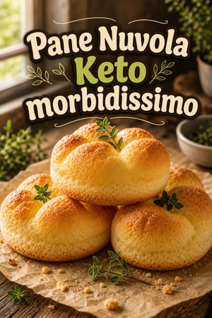 Pane Nuvola Keto morbidissimo per panini e toast leggeri