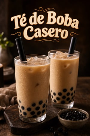 Té de Boba Casero con Perlas de Tapioca