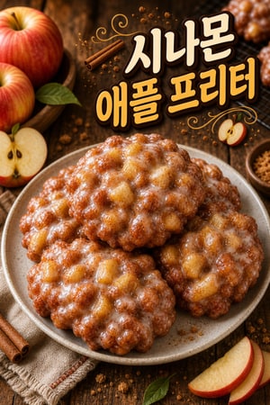 시나몬 향이 가득한 수제 애플 프리터 만들기: 바삭하고 달콤한 사과 도넛