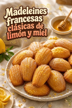 Madeleines francesas clásicas de limón y miel