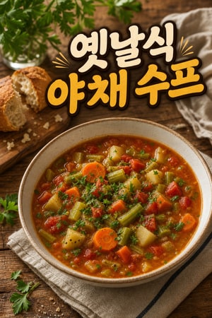 클래식 올드스쿨 야채국 - 정성스러운 할머니표 야채수프 레시피