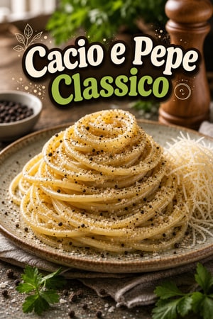 Cacio e Pepe Classico: Spaghetti al Pepe Nero Facili