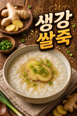임신 입덧 완화에 좋은 순한 생강 쌀죽 레시피 — 소화가 잘되는 아침용 중국식 매우 부드러운 위안죽