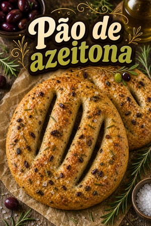 Fougasse de Azeitona Caseira com Alecrim e Flor de Sal