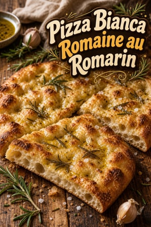 Pizza Bianca Romaine Authentique au Romarin