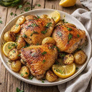 Sobrecoxas de Frango com Limão e Ervas na Air Fryer