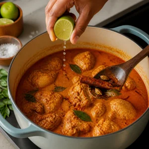 Authentic Sri Lankan Chicken Curry with Fragrant Rice