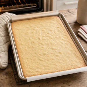 Biscuit cuit légèrement doré refroidissant dans la plaque