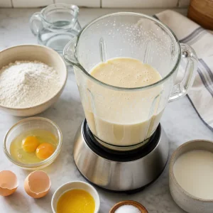 Schokoladengefüllte Crêpes mit Kakaopulver