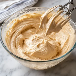 Erdnussbutter-Sahne hält weiche Spitzen