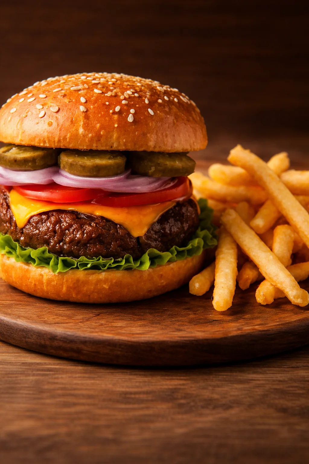 Classic American Burger Recipe with All the Fixings