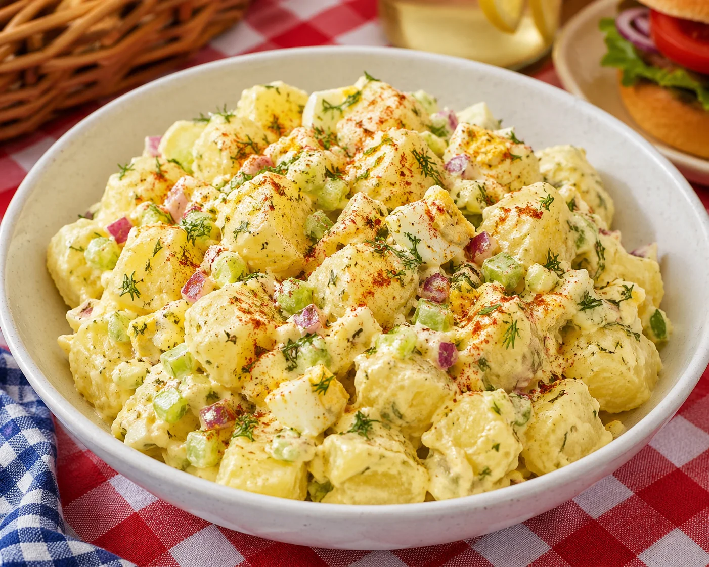 Classic Creamy Picnic Potato Salad with Fresh Herbs