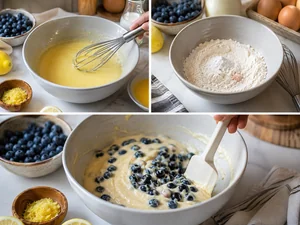 Classic Homemade Blueberry Lemon Loaf with Sweet Glaze