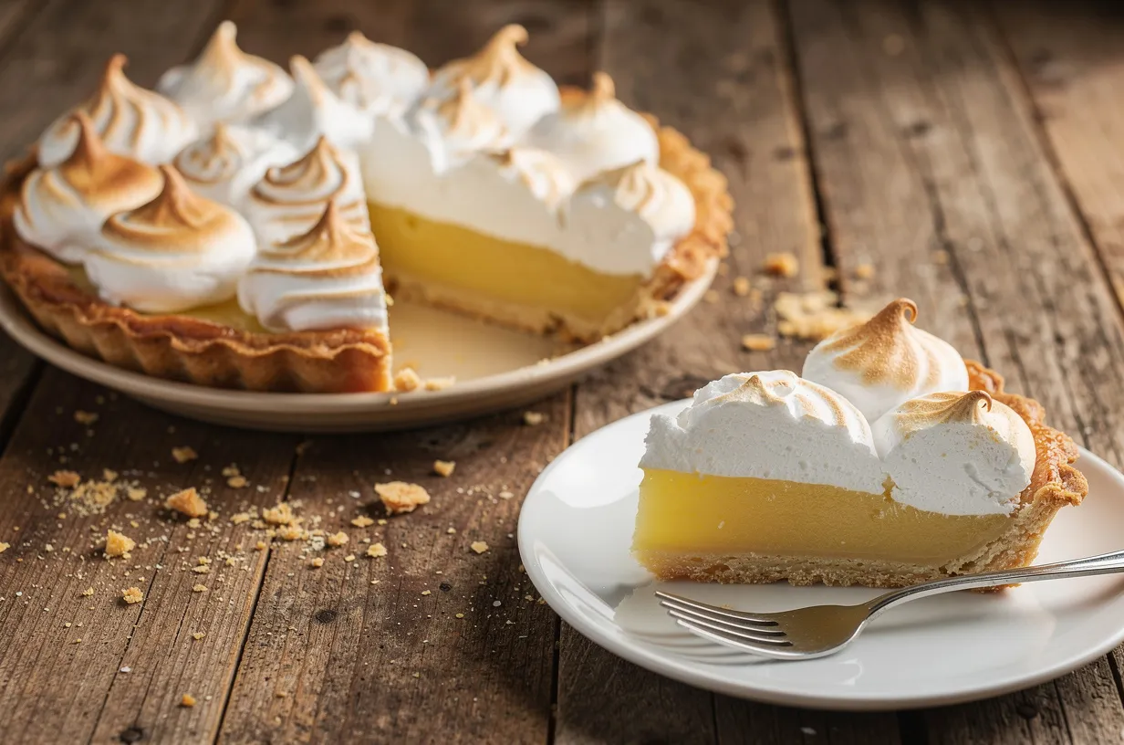 Classic Lemon Meringue Pie with Buttery Crust and Fresh Zest