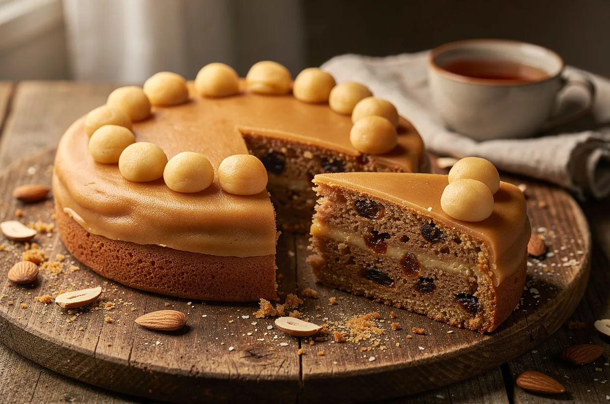 Classic Simnel Cake with Marzipan for Easter Brunch