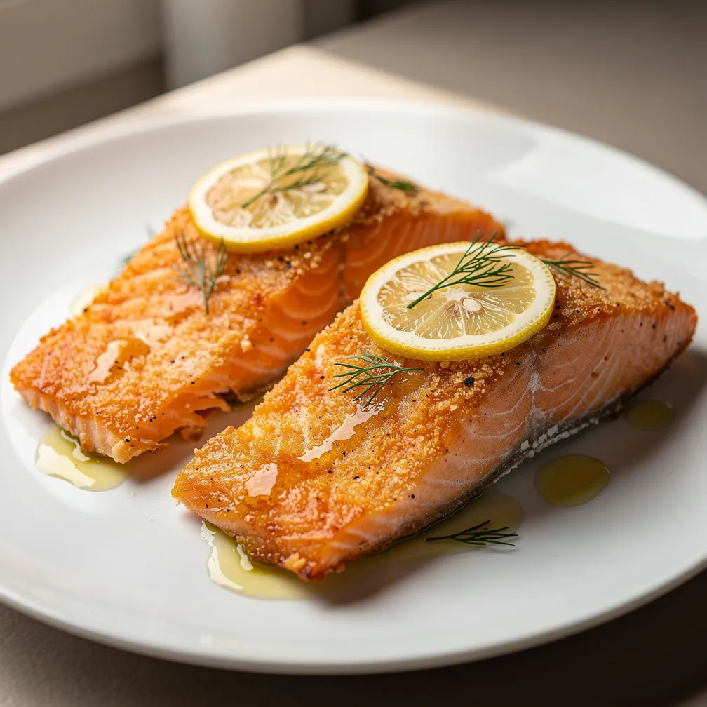Salmone Croccante in Air Fryer con Limone e Erbe Aromatiche