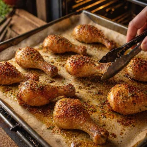 Coxas de Frango Assadas Crocantes com Alho e Ervas