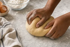 Chin chin dough kneaded until smooth and elastic