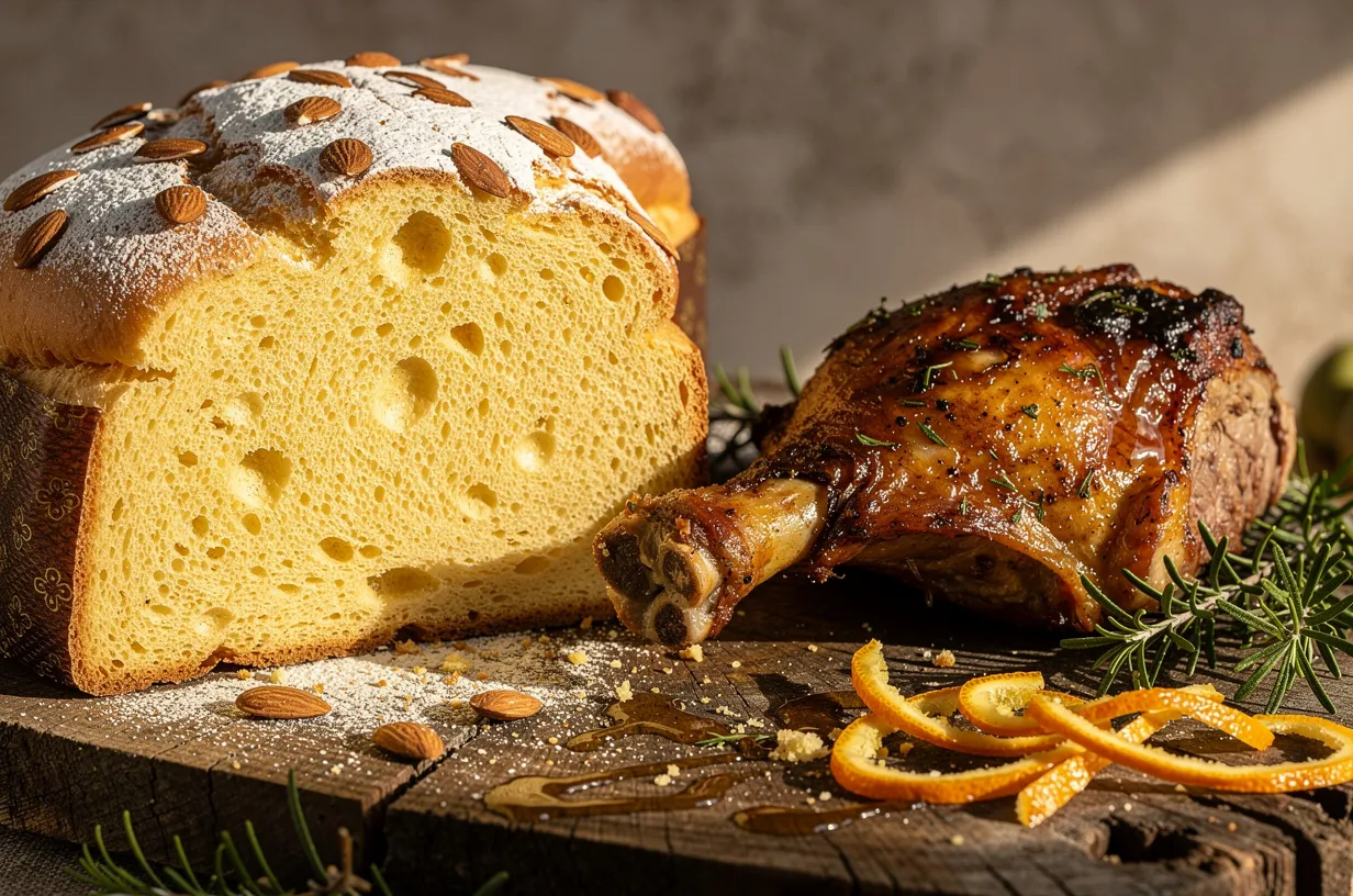 Easter Colomba with Herb-Roasted Leg of Lamb & Orange Glaze