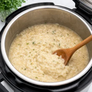 Arborio rice toasted with butter and shallots