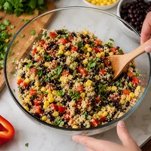 Zesty Quinoa and Black Bean School Lunch Power Bowls