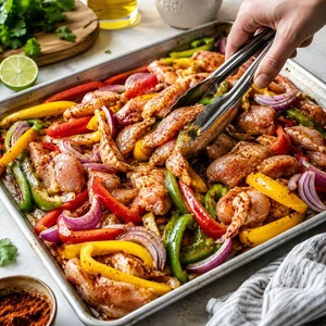 Sizzling Family-Style Sheet Pan Chicken Fajitas