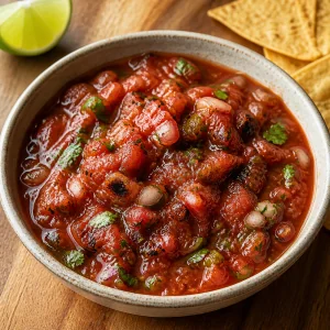 Salsa Maison aux Tomates Rôties et Parfum de Fumée