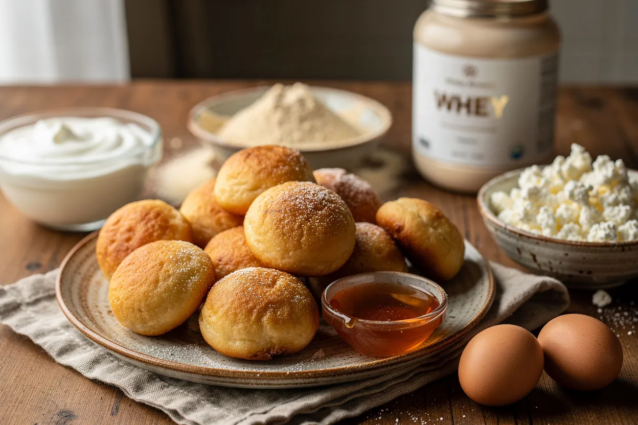 Baursak proteici: gnocchi fritti con yogurt, farina di ceci