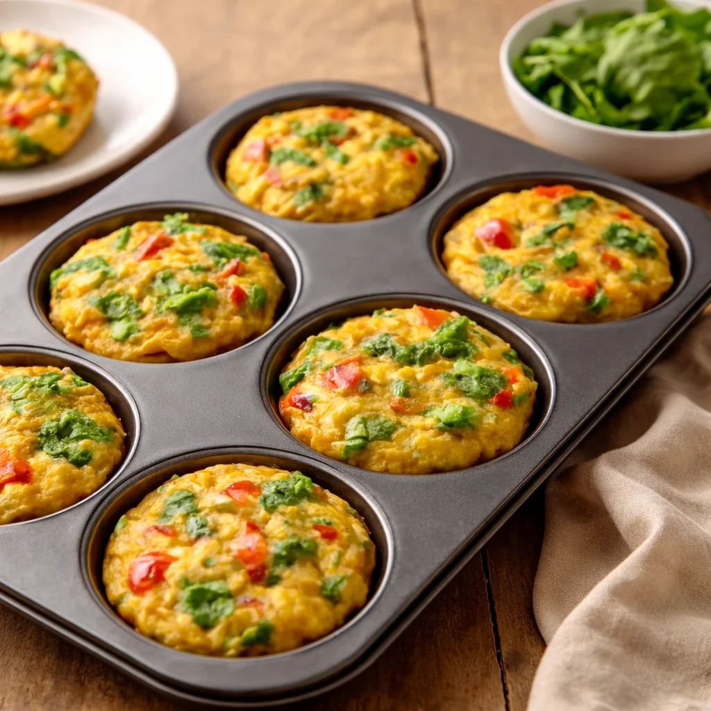 High-Protein Gluten-Free Breakfast Egg Muffins with Veggies