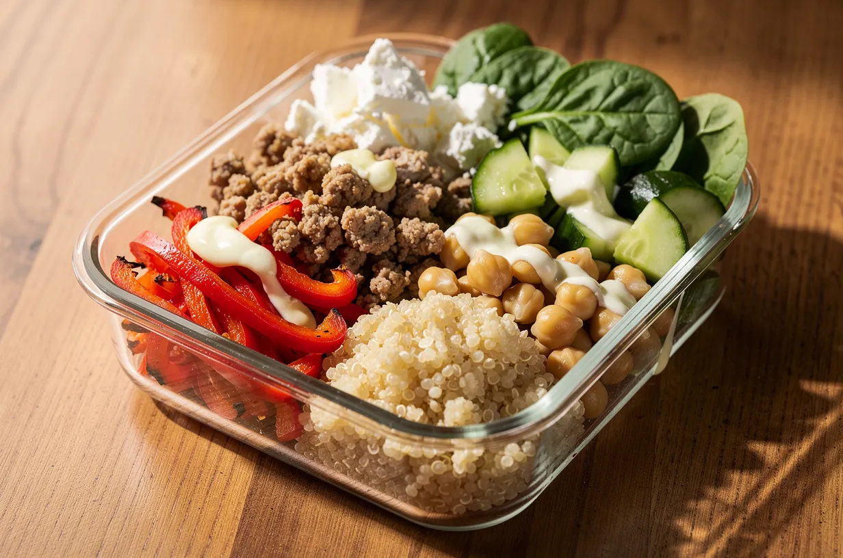 High-Protein Turkey and Quinoa Lunch Bowls for School