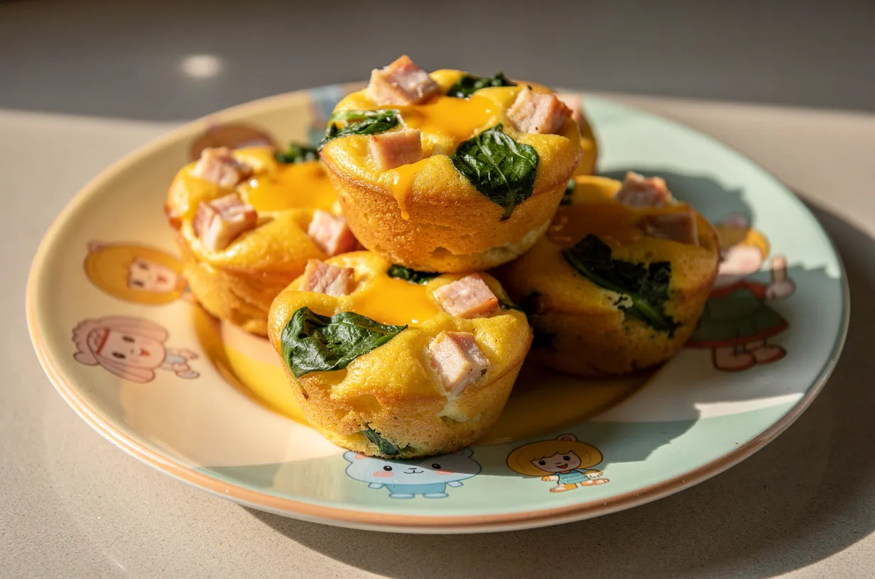 High-Protein Turkey & Cheese Mini Egg Muffins for Daycare