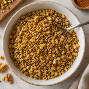 Chopped walnuts and pistachios mixed with cinnamon.
