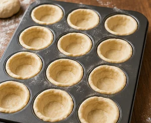 Mini Muffin Tin Pizzas with Homemade Garlic Crust