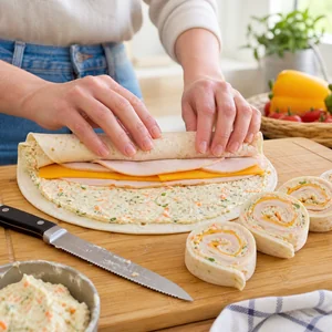 Mini Roulés de Dinde et Fromage aux Légumes Cachés