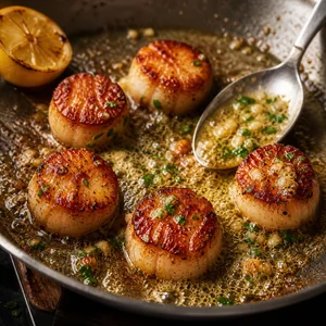 Pan-Seared Scallops with Lemon Garlic Herb Butter